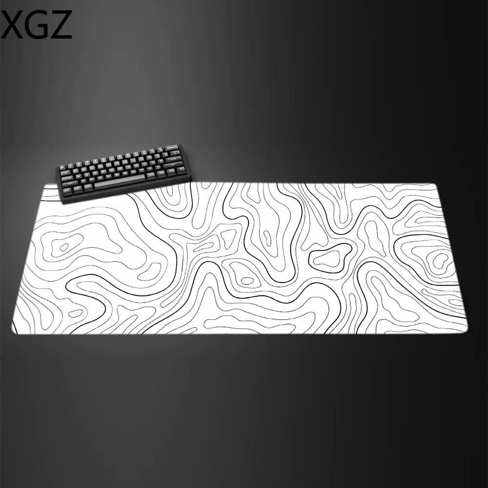 Large Wavy MousePads For Desk,